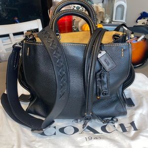Coach Black and Tan Crossbody Bag